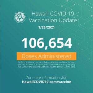 ハワイの住民の半分だけがCOVID-19ワクチンの接種を計画しています