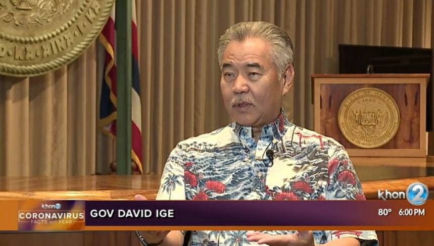 ハワイ 知事は火曜日に著名し、制限を課す