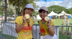 ホノルルマラソン 通常、日本から数千人の参加者が今年は数百人の参加に